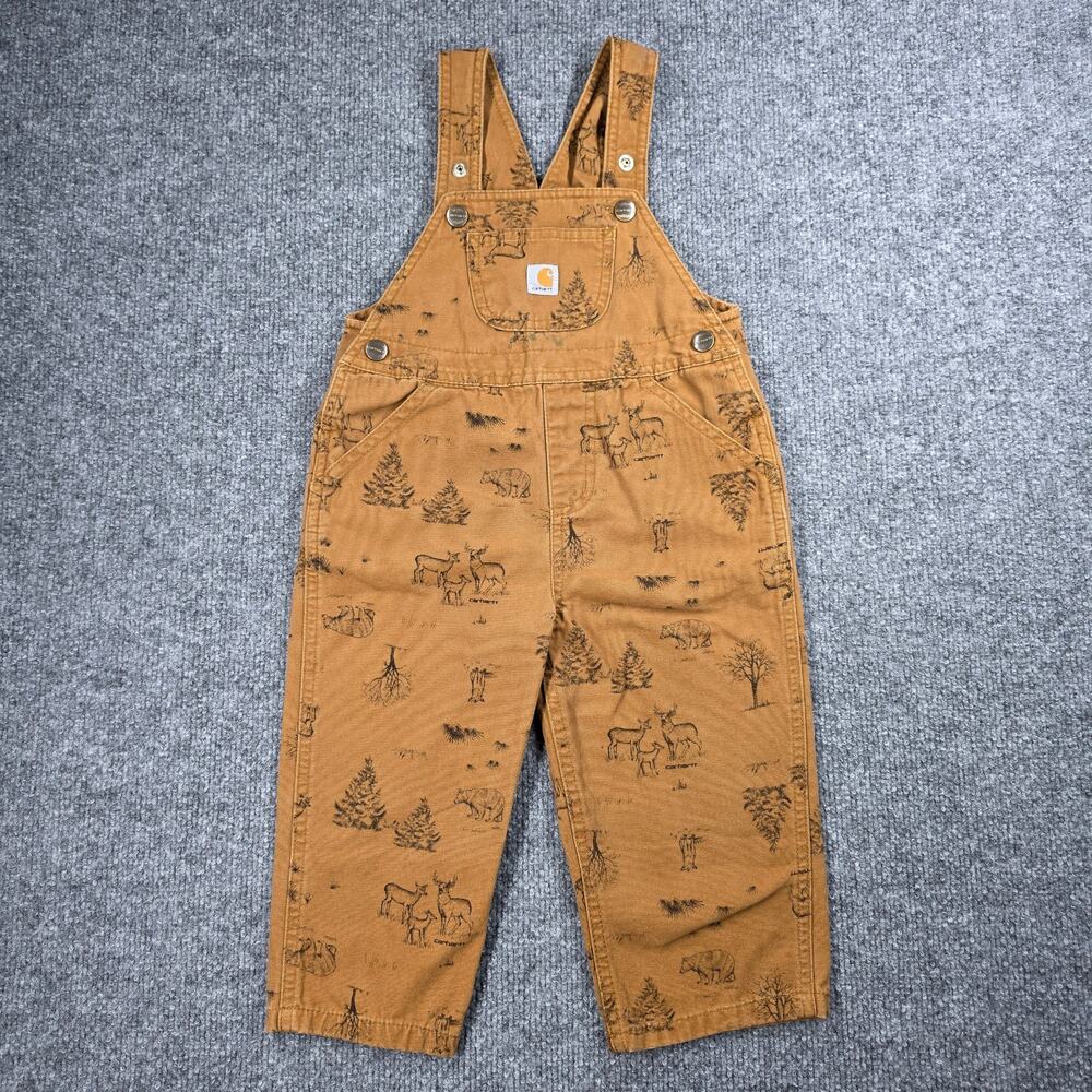 Carhartt Overalls Size 2T Toddler Wildlife Bib Overalls Outdoor
